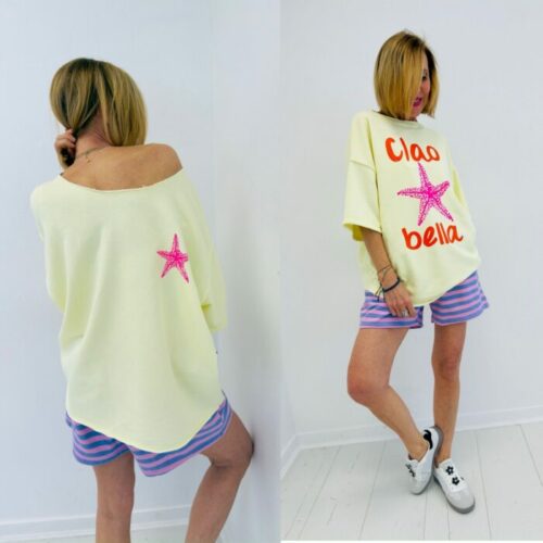 Sweat CIAO BELLA jaune