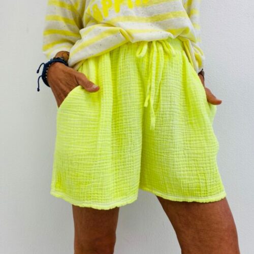 Short ENOHA jaune fluo