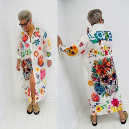Robe-chemise SKULL LOVE