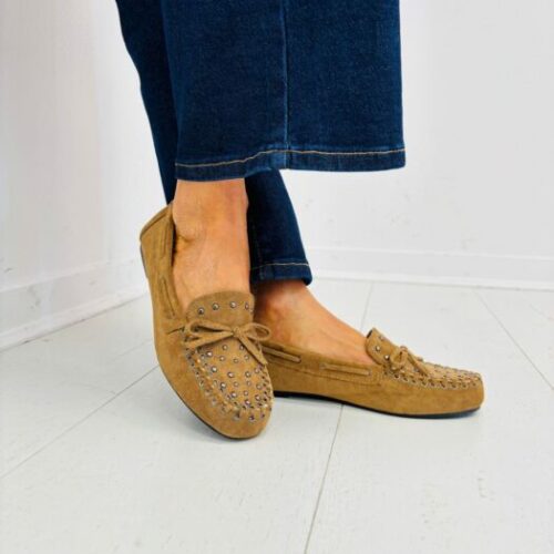 Mocassin CELINE beige clous