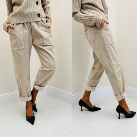 Pantalon MAX velours coupe chino