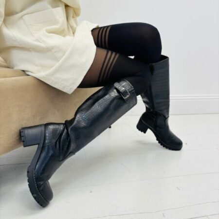 Collant EVE rayure noir