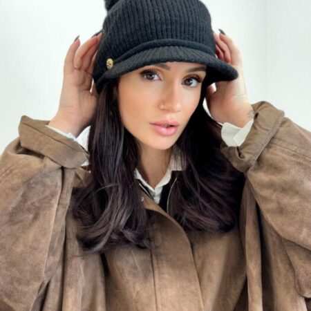 Bonnet Casquette pompon