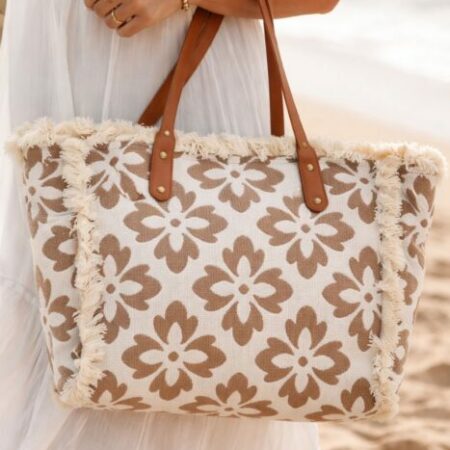 Sac à main ROSACE camel