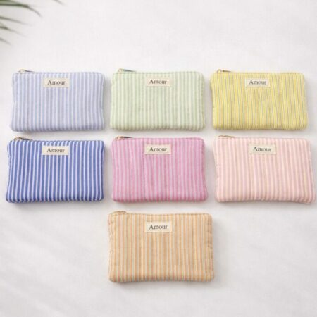 Pochette rayée AMOUR