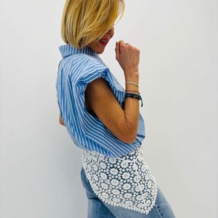 Foulard crochet blanc