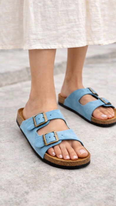 Mules ROSA bleu ciel