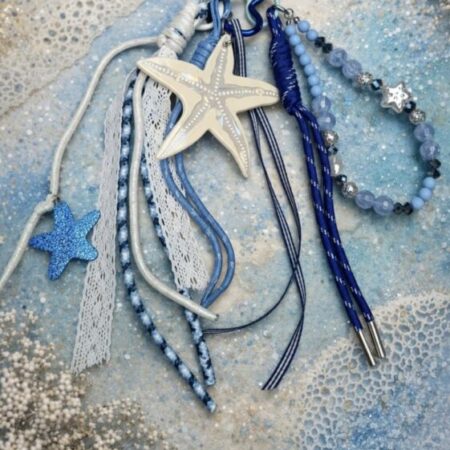 Porte-clé bleu ETOILE