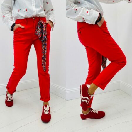 Pantalon CHINO rouge