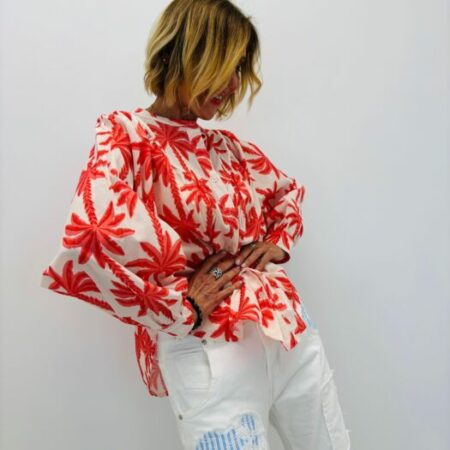 Chemise PALMIER rouge