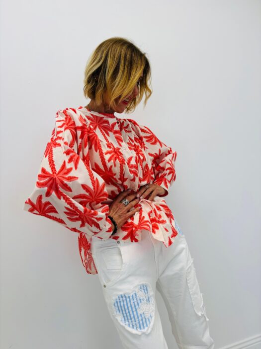 Chemise PALMIER rouge