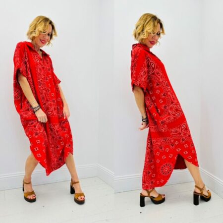 Robe BANDANA rouge