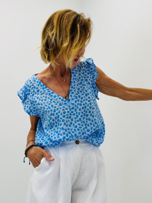Blouse TISSIA bleue